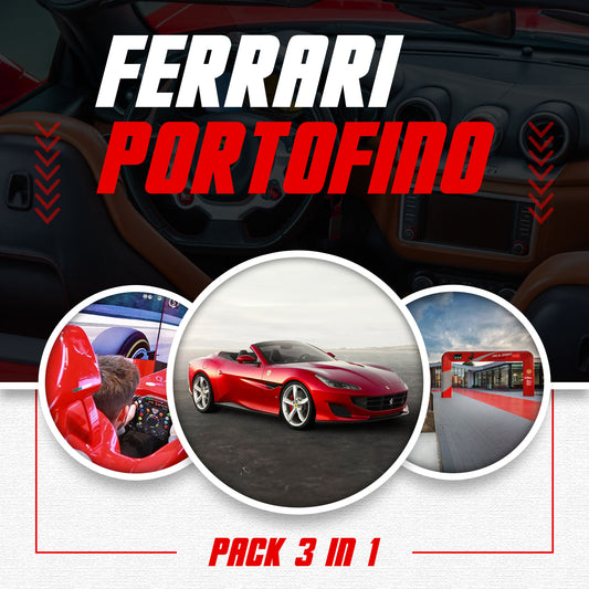 Pack Esperienza di guida Ferrari Portofino + Musei Ferrari + Simulatore F1