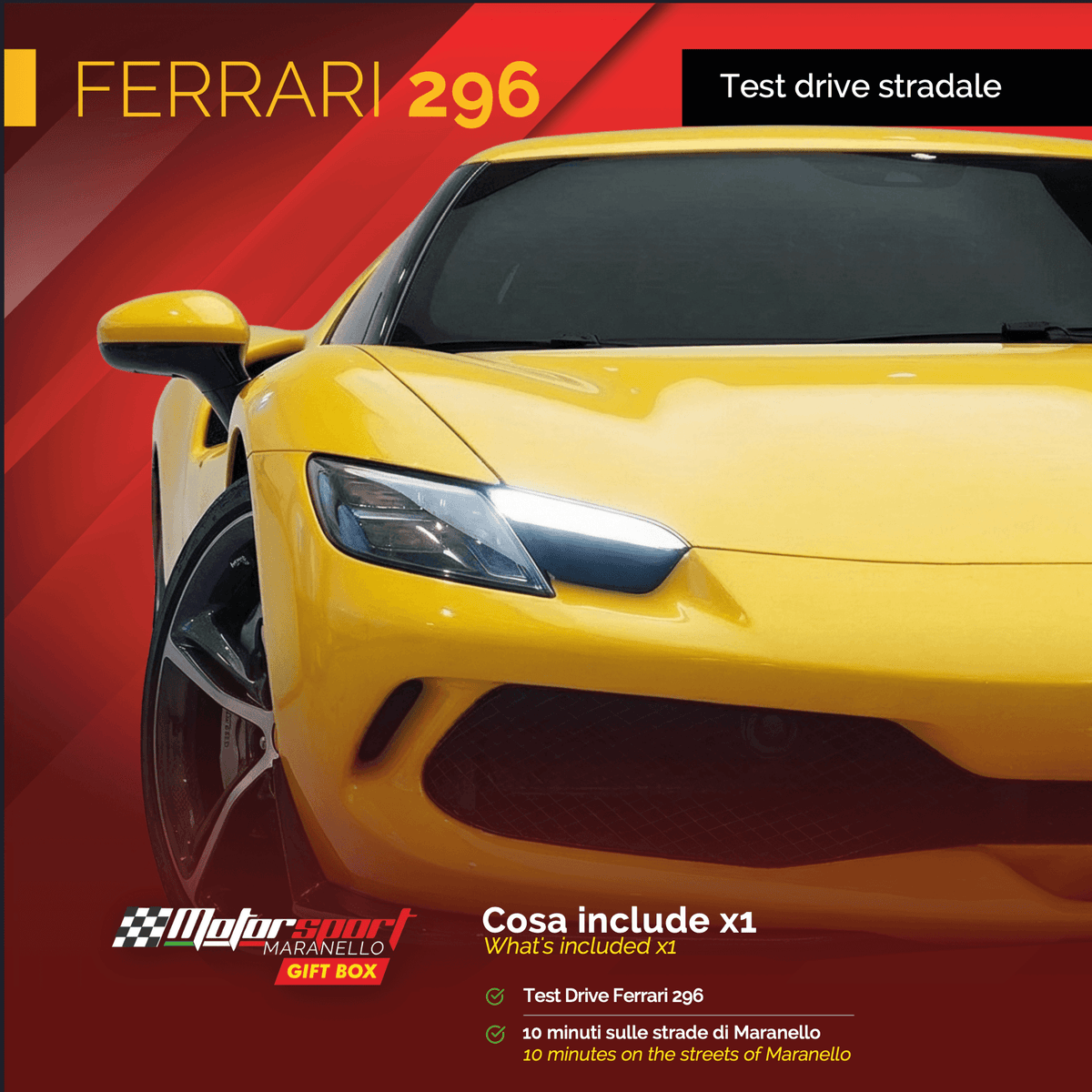 Esperienza di guida Ferrari 296