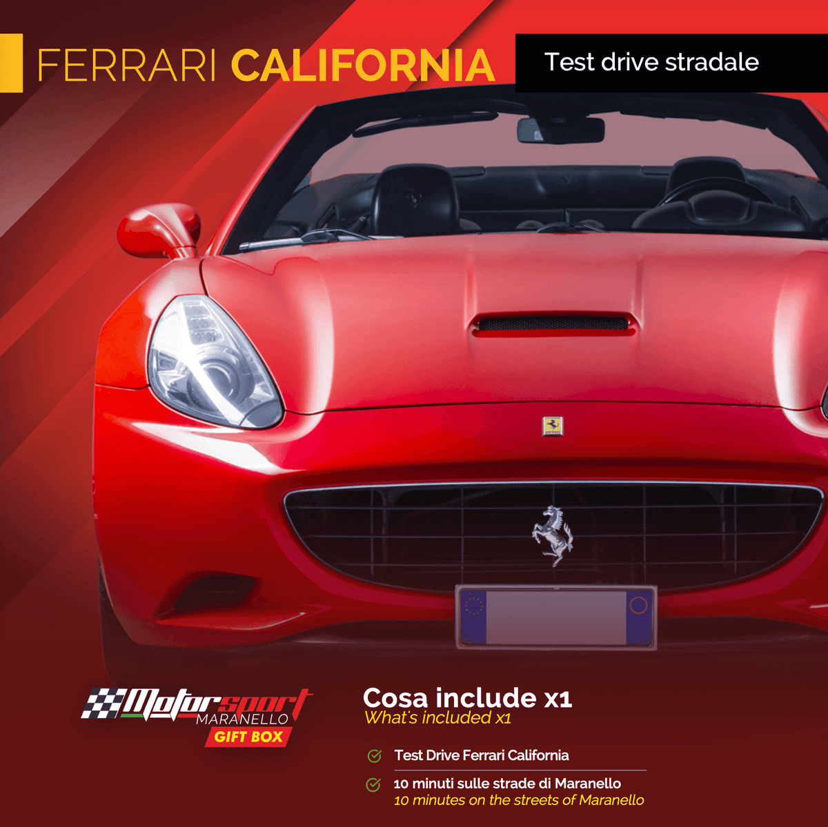 Esperienza di guida in Ferrari California