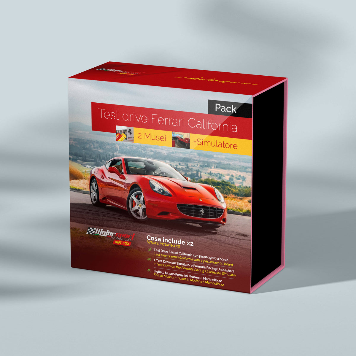 Pack Esperienza di guida Ferrari California + Simulatore + Musei