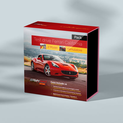 Pack Esperienza di guida Ferrari California + Simulatore + Musei